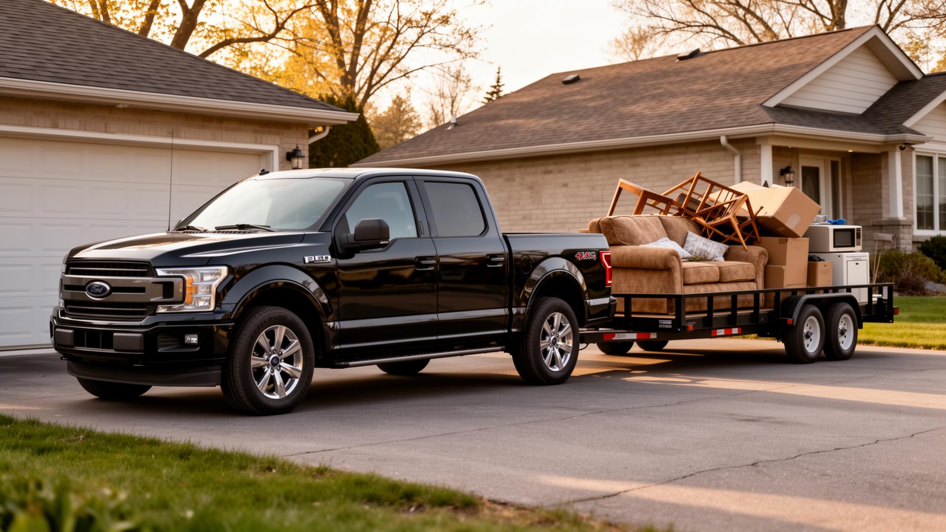 Belle River Junk Bros crew loading junk into a trailer in Essex County
